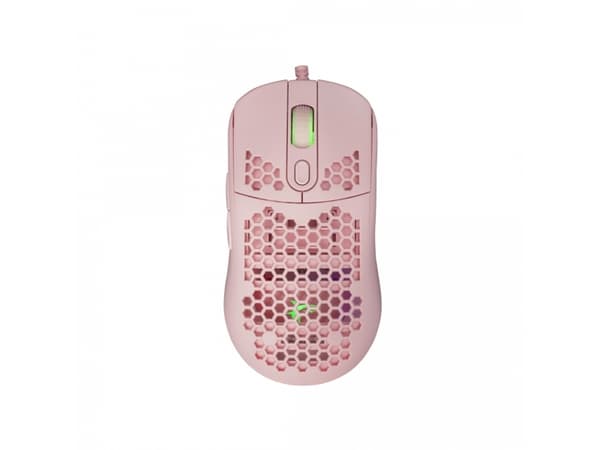 White Shark Galahad Pink, Ambidextrous, Optisk, USB Type-A, 7200 DPI, Rosa Rosa