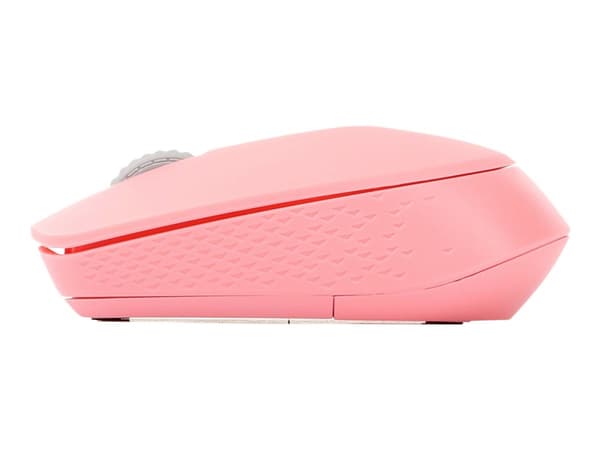 Rapoo M100 Silent, Molempikätinen, Optinen, RF Wireless + Bluetooth, 1000 DPI, Vaaleanpunainen