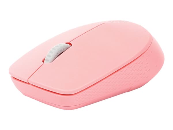 Rapoo M100 Silent, Molempikätinen, Optinen, RF Wireless + Bluetooth, 1000 DPI, Vaaleanpunainen Vaaleanpunainen
