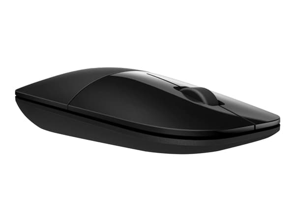 HP Z3700 - Mus - optisk - 3 knapper - trådløs - Bluetooth 5.0, 2.4 GHz - USB trådløs mottaker - svart