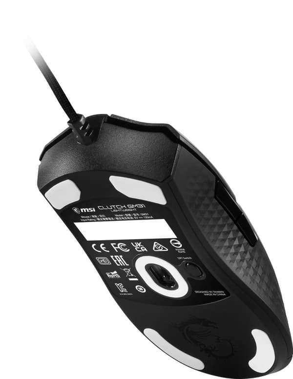 MSI CLUTCH GM31 Lättviktsmus Höger USB Type-A optisk 12000 DPI