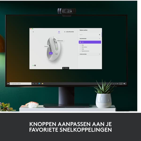 Logitech Signature M650 L Trådlös mus 2000 DPI, vit