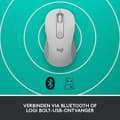 Miniatyrbild 4 av 7: Logitech Signature M650 L Trådlös mus 2000 DPI, vit