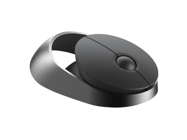 Rapoo Ralemo Air 1 - Mus - multi-mode - optisk - 3 knappar - trådlös - Bluetooth 3.0, Bluetooth 5.0, 2.4 GHz - trådlös USB-mottagare - svart