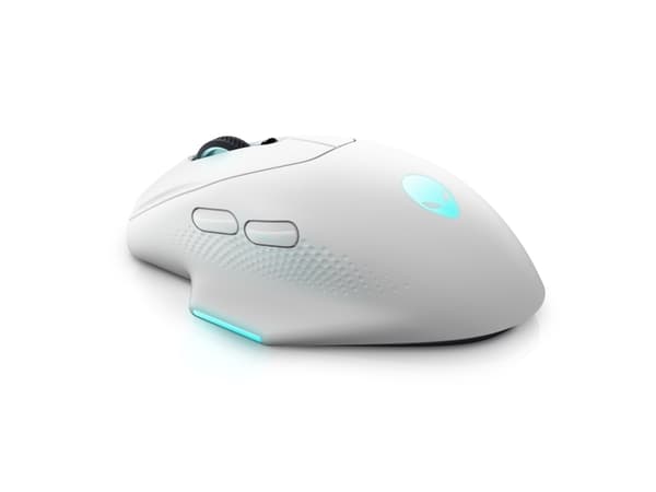 Alienware AW620M - Mus - høyrehendt - optisk - 7 knapper - kablet, trådløs - USB, 2.4 GHz - månelys - løsvekt - boks