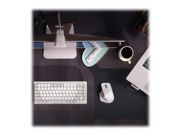 Logitech Master Series MX Master 3S for Mac - Wireless Bluetooth Mouse with Ultra-fast Scrolling - Pale Gray - Mus - ergonomisk - optisk - 7 knapper