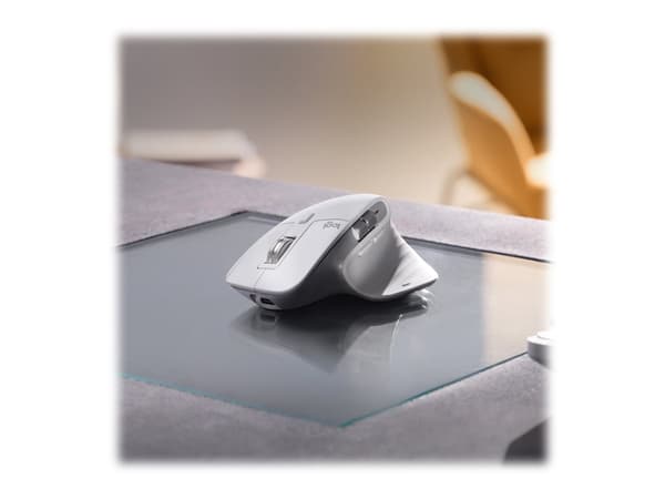 Logitech Master Series MX Master 3S for Mac - Wireless Bluetooth Mouse with Ultra-fast Scrolling - Pale Gray - Mus - ergonomisk - optisk - 7 knapper