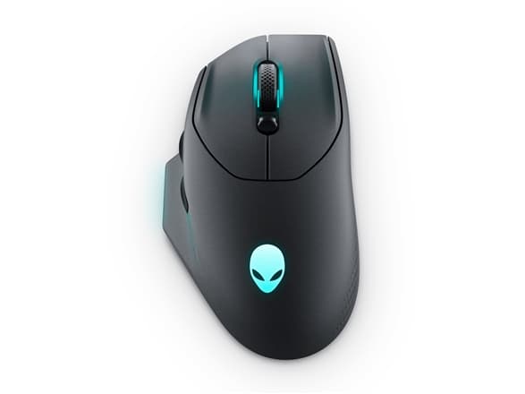 Alienware AW620M - Hiiri - oikeakätinen - optinen - 7 painiketta - langaton, langallinen - USB, 2,4 GHz - Dark Side of the Moon - vähittäismyyntipakk