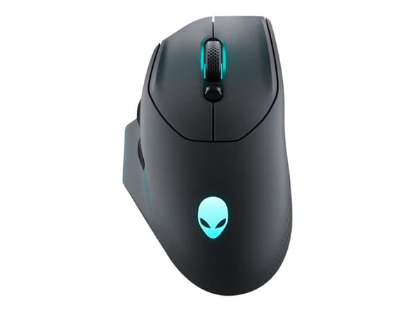 Alienware AW620M - Hiiri - oikeakätinen - optinen - 7 painiketta - langaton, langallinen - USB, 2,4 GHz - Dark Side of the Moon - vähittäismyyntipakk