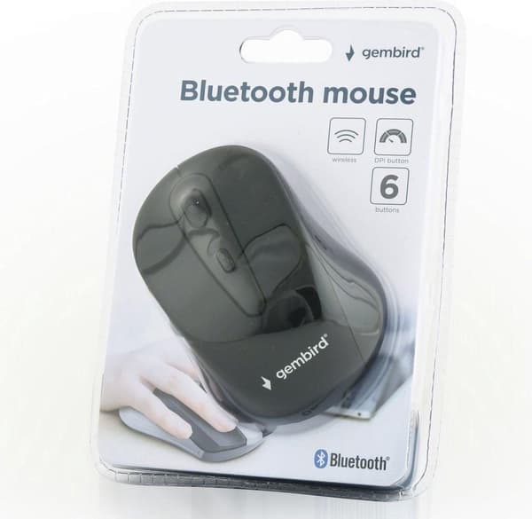 Gembird MUSWB2 hiiri Office Oikeakätinen Bluetooth Optinen 1600 DPI