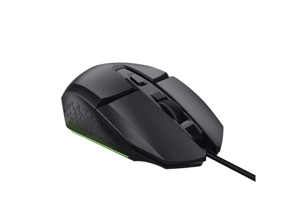 Trust GXT 109 FELOX - Mus - med belysning, gaming - 6 knappar - kabelansluten - USB - svart