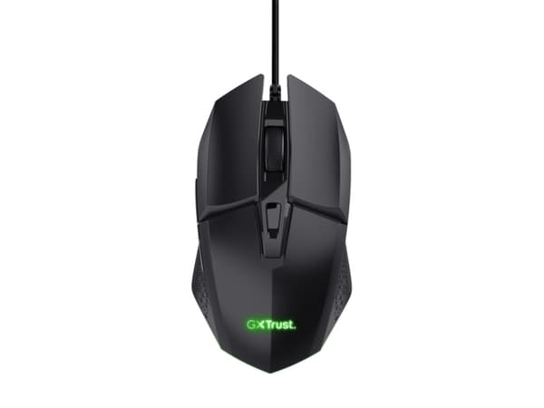 Trust GXT 109 FELOX - Mus - med belysning, gaming - 6 knappar - kabelansluten - USB - svart