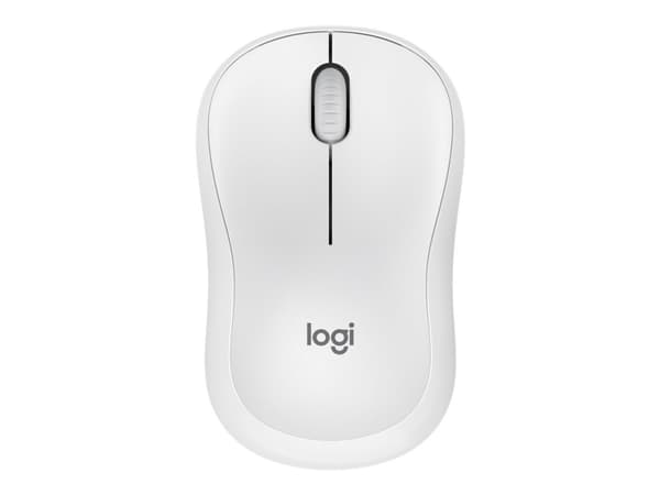 Logitech M240 Silent - Mus - høyre- og venstrehåndet - optisk - 3 knapper - trådløs - Bluetooth - elfenbenshvit
