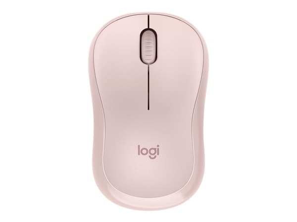 Logitech M240 Silent - Mus - höger- och vänsterhänta - optisk - 3 knappar - trådlös - Bluetooth - rosa