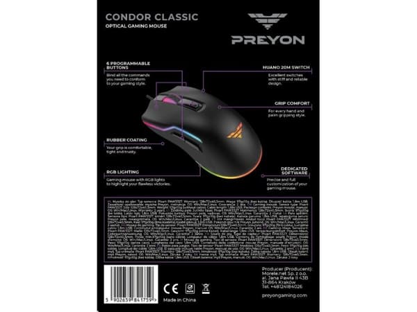 PREYON mus Preyon Condor Classic mus (PCC27B)