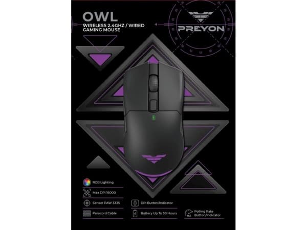 PREYON Owl Wireless Mouse (POW35B)