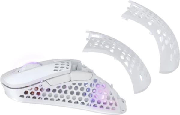 Xtrfy M4 RGB. Liikkeentunnistustekniikka: Optinen, Laitteen käyttöliittymä: Langaton RF, Liikeresoluutio: 19000 DPI, Vasteaika: 1 ms, Painikkeiden tyy