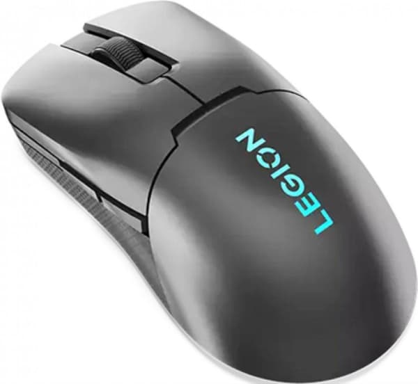Lenovo Legion M600s - Mus - Qi - höger- och vänsterhänt - optisk - 6 knappar - trådlös, trådbunden - 2,4 GHz, USB-C, Bluetooth 5.0 - Stone Grey - deta Grå