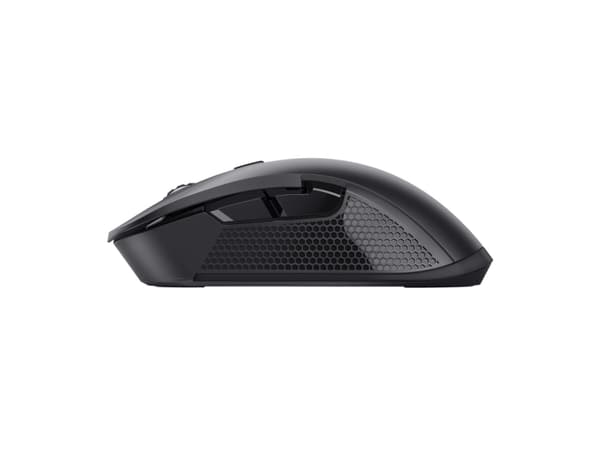 Trust GXT 923 Ybar - Mus - gaming - högerhänt - 6 knappar - trådlös - 2.4 GHz - trådlös USB-mottagare - svart