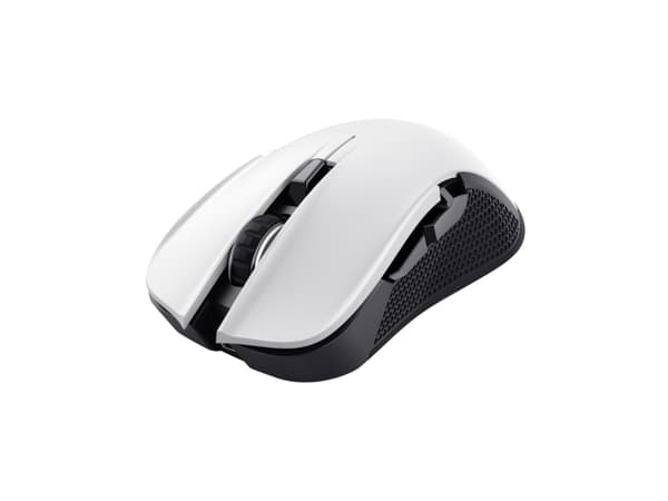Trust GXT 923W Ybar - Mus - gaming - högerhänt - 6 knappar - trådlös - 2.4 GHz - trådlös USB-mottagare - vit