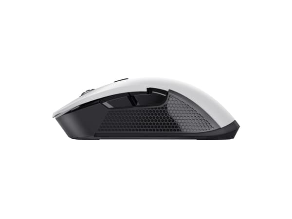 Trust GXT 923W Ybar - Mus - gaming - högerhänt - 6 knappar - trådlös - 2.4 GHz - trådlös USB-mottagare - vit