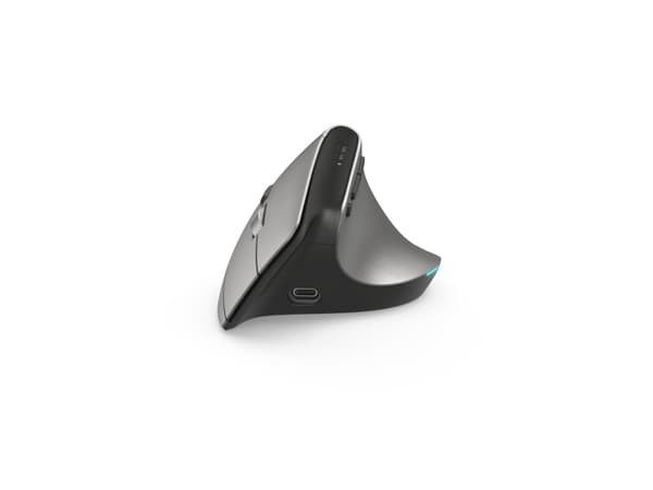 Hama 00182691, högerhand, Vertikal design, Optisk, Trådlös RF + Bluetooth, 2400 DPI, Antracit Antracit