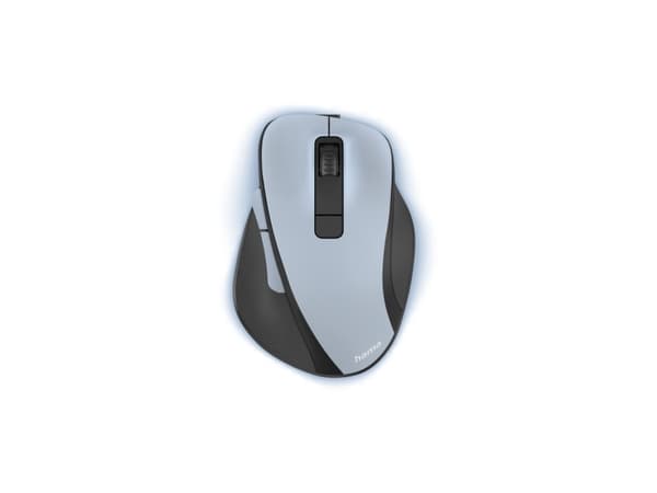 Hama MW-500 Recharge - Mus - ergonomisk - högerhänt - optisk - 6 knappar - trådlös - 2.4 GHz - trådlös USB-mottagare - polarblå