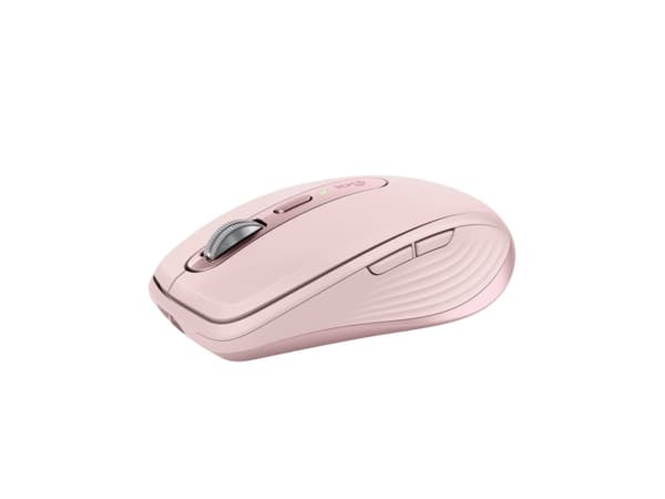 Logitech MX Anywhere 3S - Mus - optisk - 6 knapper - trådløs - Bluetooth - rosa Rosa