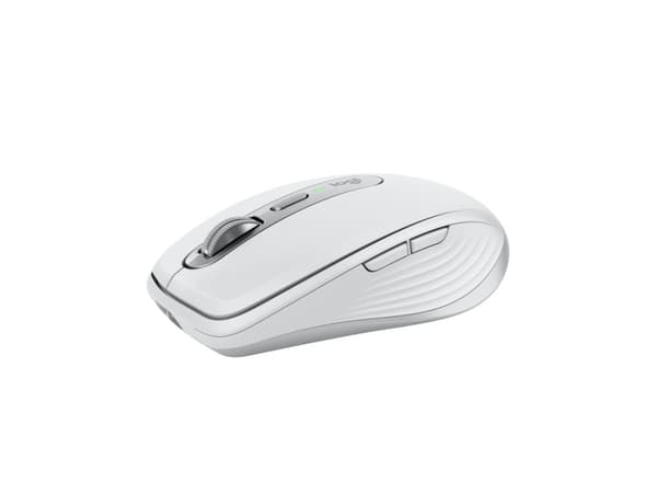 Logitech® | MX Anywhere 3S (yrityskäyttöön) - Hiiri - laser - 6 painiketta - langaton - Bluetooth, 2,4 GHz - langaton vastaanotin - Vaaleanharmaa