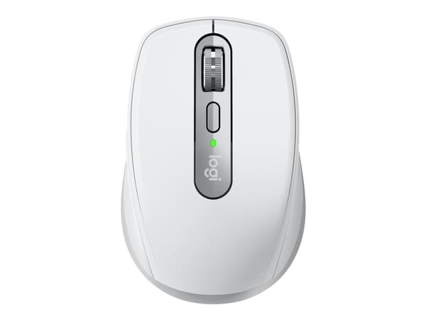 Logitech® | MX Anywhere 3S (för företag) - Mus - laser - 6 knappar - trådlöst - Bluetooth, 2,4 GHz - trådlös mottagare - Blekgrå Vit