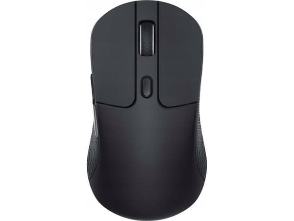 Keychron M3 - Mus - ergonomisk - optisk - 5 knappar - trådlös, kabelansluten - 2.4 GHz, USB-C, Bluetooth 5.1 - vit