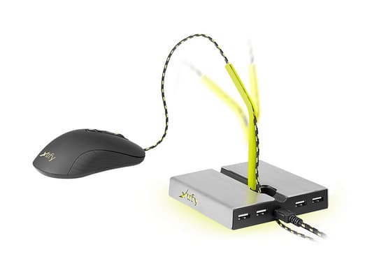 Xtrfy XG-B1-LED, USB 2.0, USB 2.0, 1,5 m, 108 mm, 108 mm, 23,5 mm