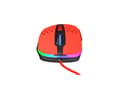 Miniatyrbild 4 av 5: Xtrfy M4 RGB - Mus - högerhänt - optisk - kabelansluten - USB - kripparrian red