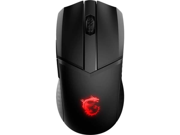 MSI CLUTCH GM41 LIGHTWEIGHT - Mus - optisk - 6 knapper - kablet, trådløs - 2.4 GHz - USB trådløs mottaker