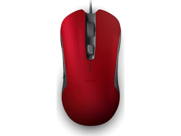 NACON GM-110, Molempikätinen, Optinen, USB A-tyyppi, 2400 DPI, Punainen