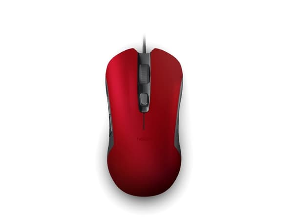 NACON GM-110, Ambidextrous, Optisk, USB Type-A, 2400 DPI, Röd Röd