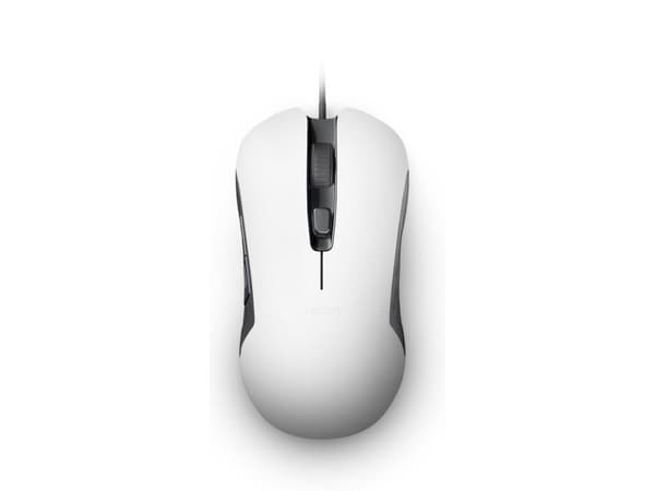 NACON GM-110, Ambidextrous, Optisk, USB Type-A, 2400 DPI, Vit Vit