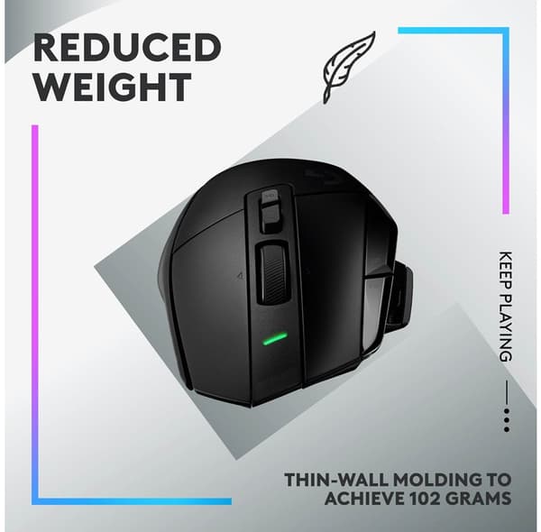 Logitech G G502 X LIGHTSPEED Trådløs Gamingmus, sort