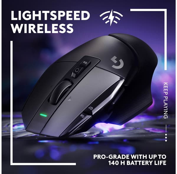 Logitech G G502 X LIGHTSPEED Trådløs Gamingmus, sort