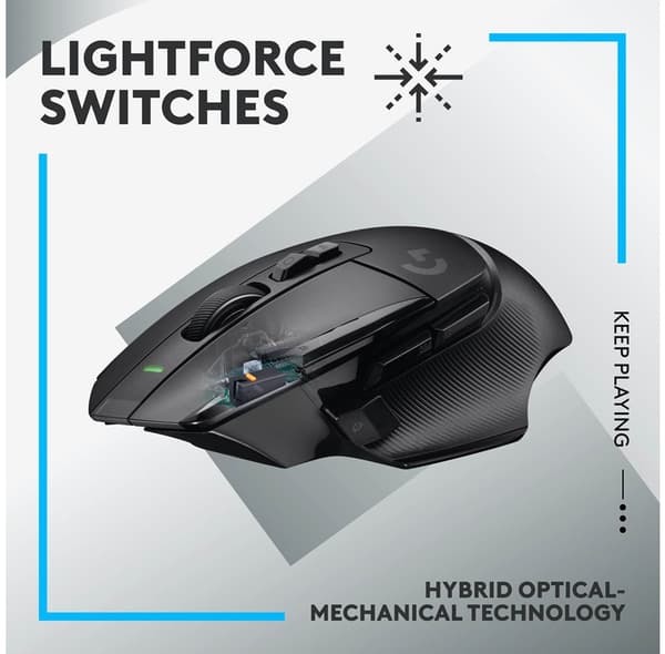 Logitech G G502 X LIGHTSPEED Trådløs Gamingmus, sort