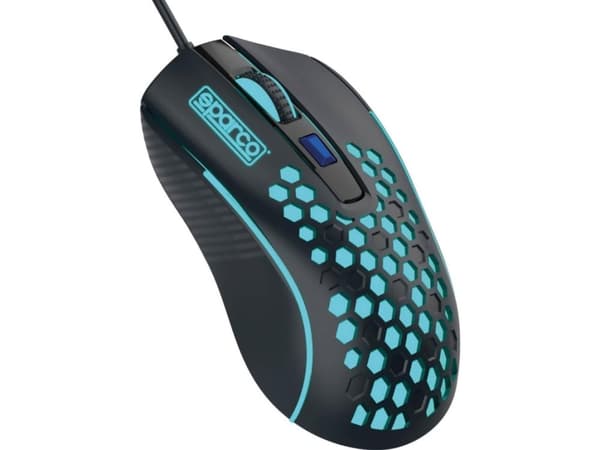 Sparco HIVE - Mus - optisk - kablet - USB