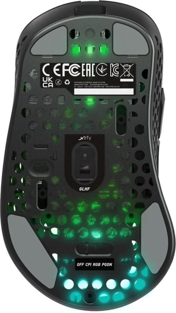 Xtrfy M4 trådløs RGB Gaming-mus - sort