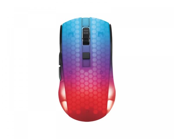 DM320 Trådløs Semi-Transparent RGB Gaming Mus - Sort