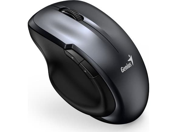 Genius 8200S/Ergonomic/Blue Track/Trådlös USB/Grå