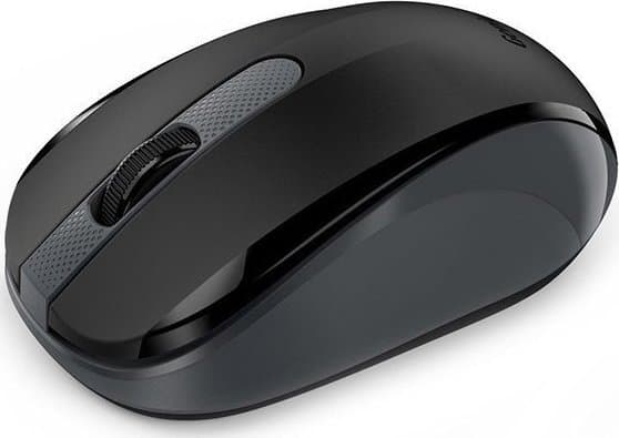 Genius Genius Mouse NX-8008S, 1200DPI, 2.4 [GHz], optisk, 3kl., trådlös USB, svart/grå, 1 st AA
