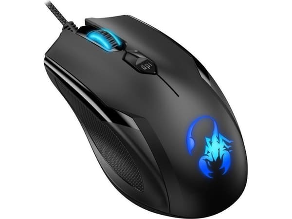 Optisk mus Genius X-1, 3200DPI, 4 knappar, USB, svart
