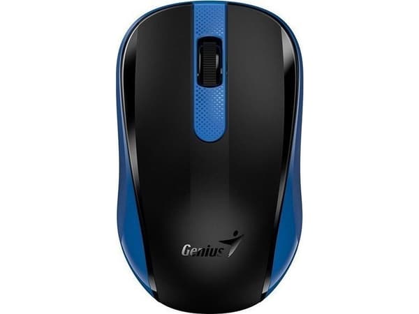 Genius Genius Mouse NX-8008S, 1200DPI, 2.4 [GHz], optisk, 3kl., trådlös USB, blå, 1 st AA