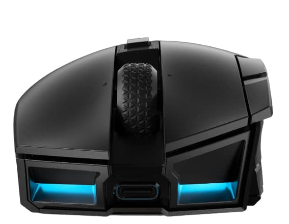 CORSAIR Gaming Darkstar - Mus - optisk - 15 knapper - trådløs - Bluetooth, 2.4 GHz - USB Slipstream trådløs mottaker