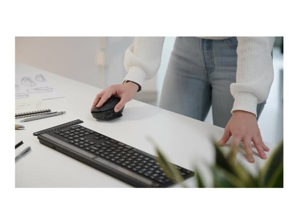 Targus EcoSmart - Hiiri - kestävä kaksikätinen - ergonominen - vasen- ja oikeakätinen - optinen - 6 painiketta - langaton - Bluetooth 5.0 LE
