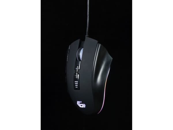 Gembird GMB Gaming MUSG-RAGNAR-RX500 - Mus - ergonomisk - spel, RGB-bakgrundsbelysning - 10 knappar - kabelansluten - USB 2.0 - presentask med transp